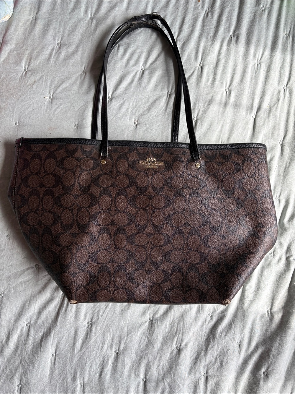 Coach New York Signature City Tote Bag